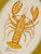 A joyful little lobster painting full of warmth, detail, and personality. Hand-painted in bright saffron tones and soft...