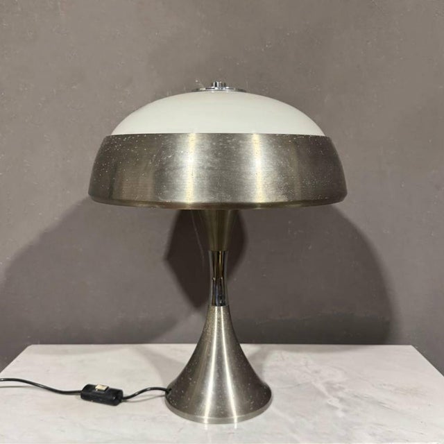 Table Lamp in the style of Goffredo Reggiani, 1970s, in Very Good conditions. Designed 1970 to 1979 European Plug (up to...