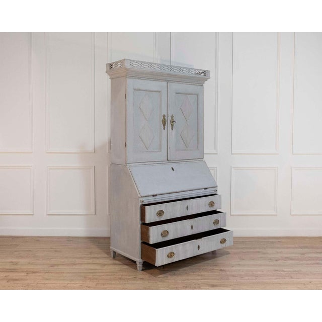 18th Century Late 18th-Century Scandinavian Two-Part Secretary, Circa 1790 For Sale - Image 5 of 17