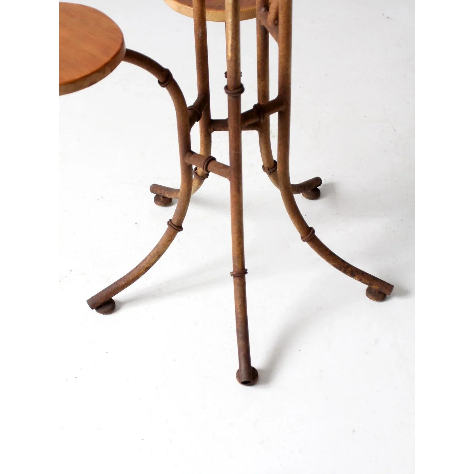 Vintage Mid-Century Tiered Bamboo-Style Plant Stand