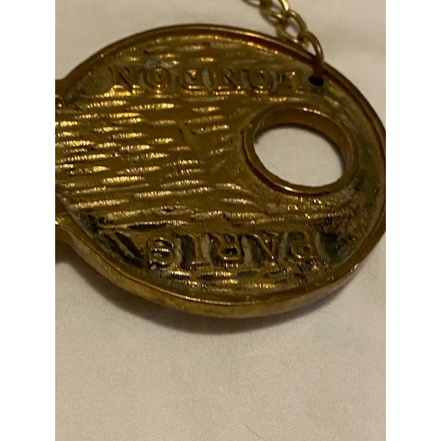 Vintage Brass Oversized Sculptural Key Holder For Sale - Image 10 of 11