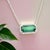 Natural Tourmaline Diamond Pendant Necklace 18" 14k W Gold 3.51 TCW Certified For Sale - Image 4 of 10