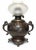 Antique Patinated Bronze Oil Lamp Kerosene Meiji Style Etched Glass Globe Eagle For Sale - Image 12 of 12