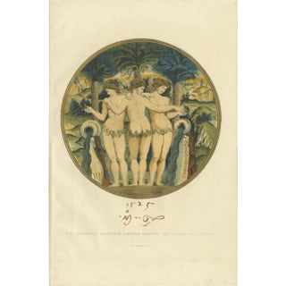 Delange, Majolica Plate of Andrew Fountaine, 1869, Paper For Sale
