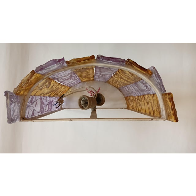 Large Murano Glass Wall Light, 1960s For Sale - Image 9 of 10