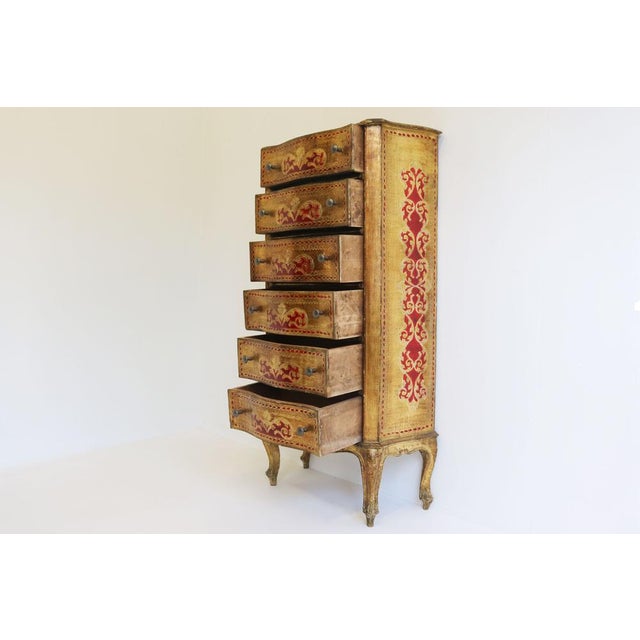 Tall Italian Renaissance Chest of Drawers, 1950 For Sale - Image 3 of 11