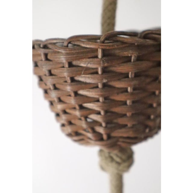 Modern Mid-Century Tulip Lamp in Woven Wood and Willow from Peill & Putzler, 1960s For Sale - Image 10 of 18
