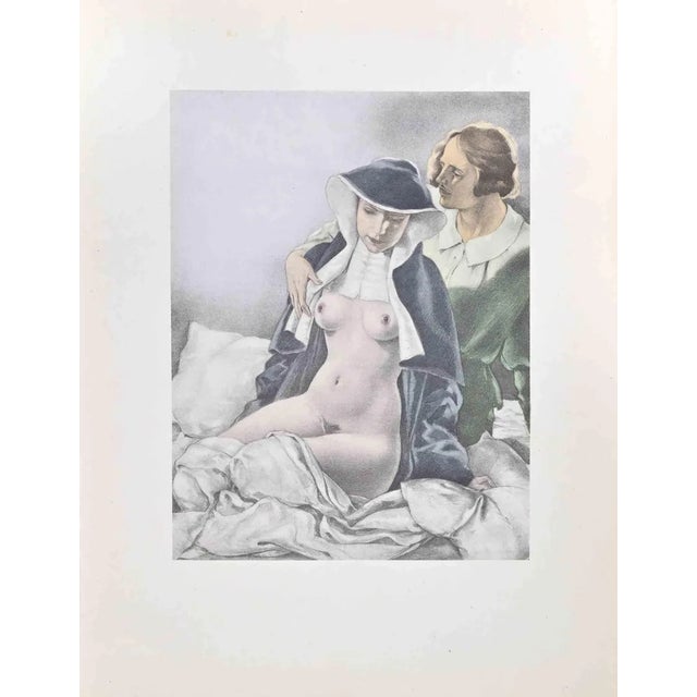 Umberto Brunelleschi, La Monaca, Lithograph, 1930s For Sale
