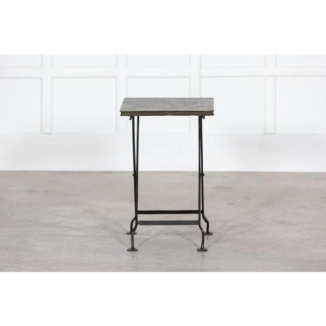 Chinoiserie Iron Folding Side Table, 1950s For Sale - Image 6 of 12
