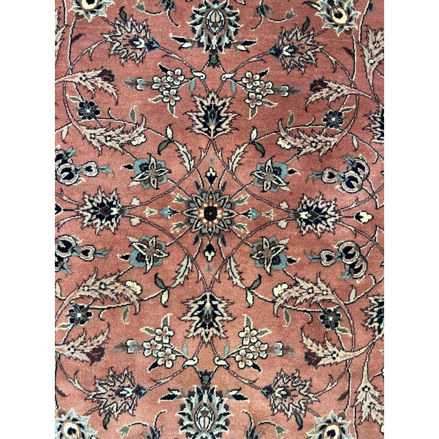 Wool pile Persian Tabriz style rug hand made in Pakistan-