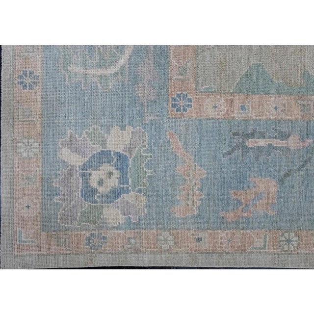 Turkish Oushak Rug 12' x 14'11" For Sale - Image 4 of 8