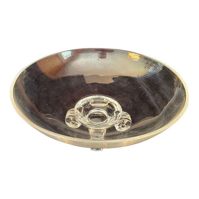 1950s Steuben Scroll-Footed Bowl For Sale