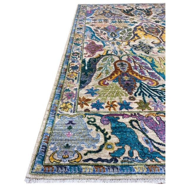 Celestial Contemporary Multicolour, Designer Rug For Sale - Image 6 of 7