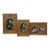 Vintage Terragrafics Louis XVI–Style Antiqued Gold Picture Frames — Set of 3 For Sale