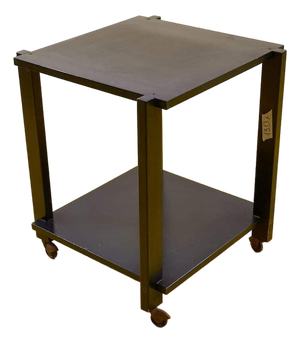 Minimalist Black Metal Serving Cart