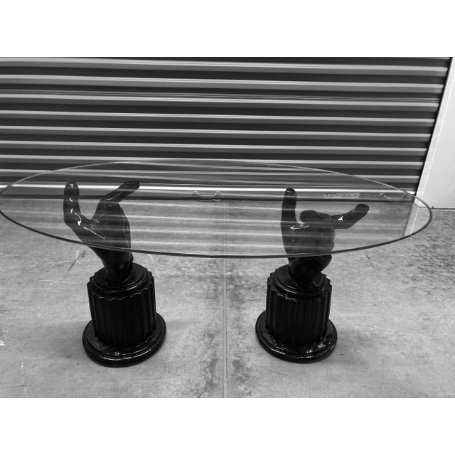 1920s Art Deco Sculptural Hands Coffee Table Base For Sale - Image 9 of 9
