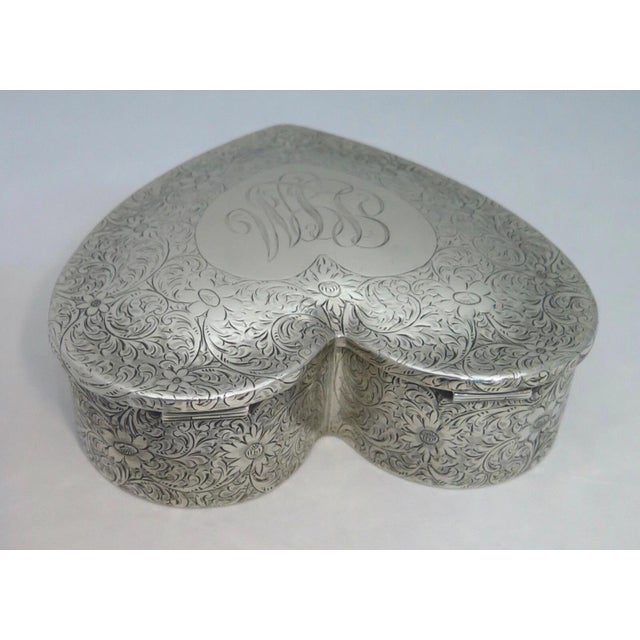 Early 20th Century Mother’s Day Sterling Silver Jewel Box For Sale - Image 11 of 12