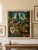 Folk Art Vintage Smith Blanchard Folk Art Jungle Wildlife Framed Painting For Sale - Image 3 of 9