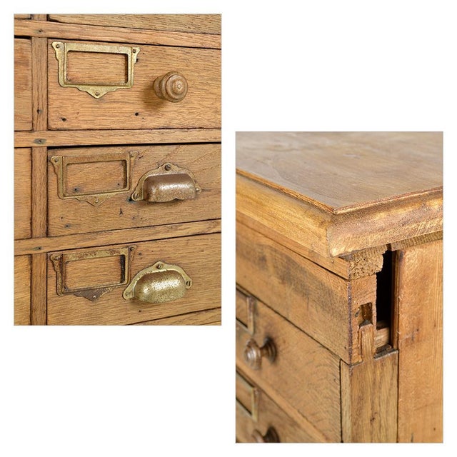 Wood Wood Workshop Cabinet with 52 Drawers For Sale - Image 7 of 8