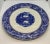English Antique Late 19th Century Ridgways Blue & White “Rhine” Transferware Chop Plate For Sale - Image 3 of 13