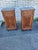 This product s a pair of 1i9th century French walnut marble bedside cabinets, with a brown color and intricate carvings....