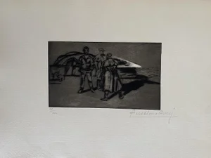 Anselmo Bucci, Military, Etching, 1917