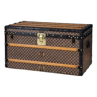 Antique Trunk in Damier Canvas from Louis Vuitton, France, 1900 For Sale
