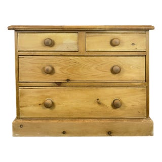 Antique English Pine Chest of Drawers For Sale