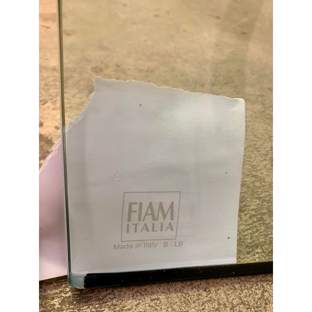 Transparent 1970s Fiam Italia Fiam Italia Charlotte Glass Table For Sale - Image 8 of 12