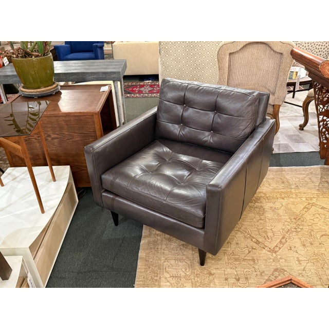 Crate & Barrel Petrie Chair For Sale - Image 9 of 11