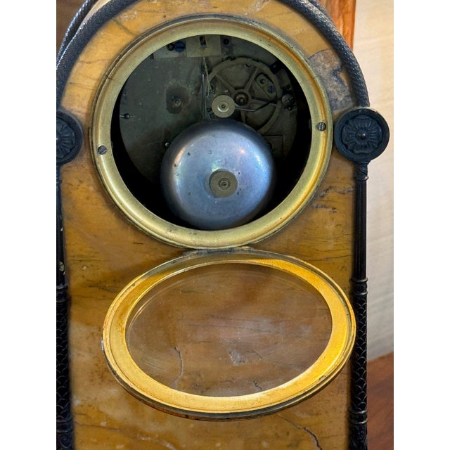 19th Century French Mantel Clock With Zodiac Dial and Reading Figure For Sale - Image 11 of 11