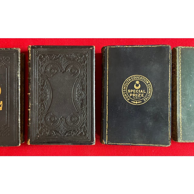 Late 19th Century Fine Bindings - Antique Prize Presentation Books - 4 Volumes For Sale - Image 5 of 18