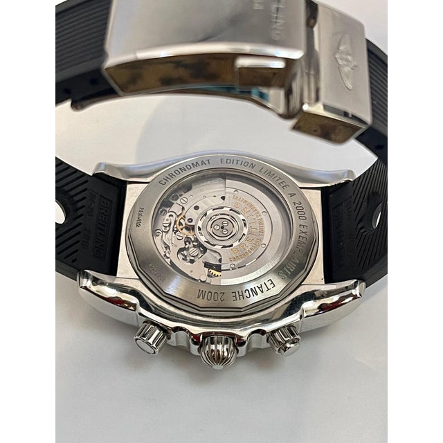2010s Breitling Super Avenger Chrono Limited Edition Black PVD Steel Rare, 4004422 For Sale - Image 5 of 18