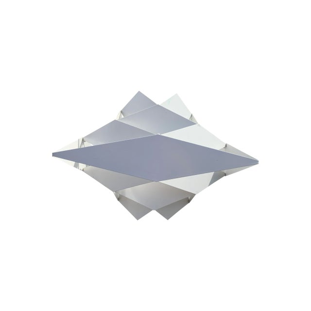 1960s Danish Preben Dahl Symfoni Scandinavian Geometry, Enameled Steel Hanging Lamp For Sale - Image 9 of 9