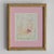 Vintage signed and dated 1983 abstract watercolor and color pencil drawing depicting a semi nude woman with a hat and...