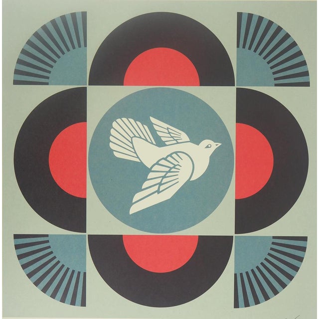Shepard Fairey, aka Obey Giant (1970) Geometric Dove Black Original color lithograph Signed and dated in pencil On wove...
