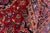 Red Vintage Retro Kashan Red/Blue Wool Rug - 9'9'' X 12'9'' For Sale - Image 8 of 10