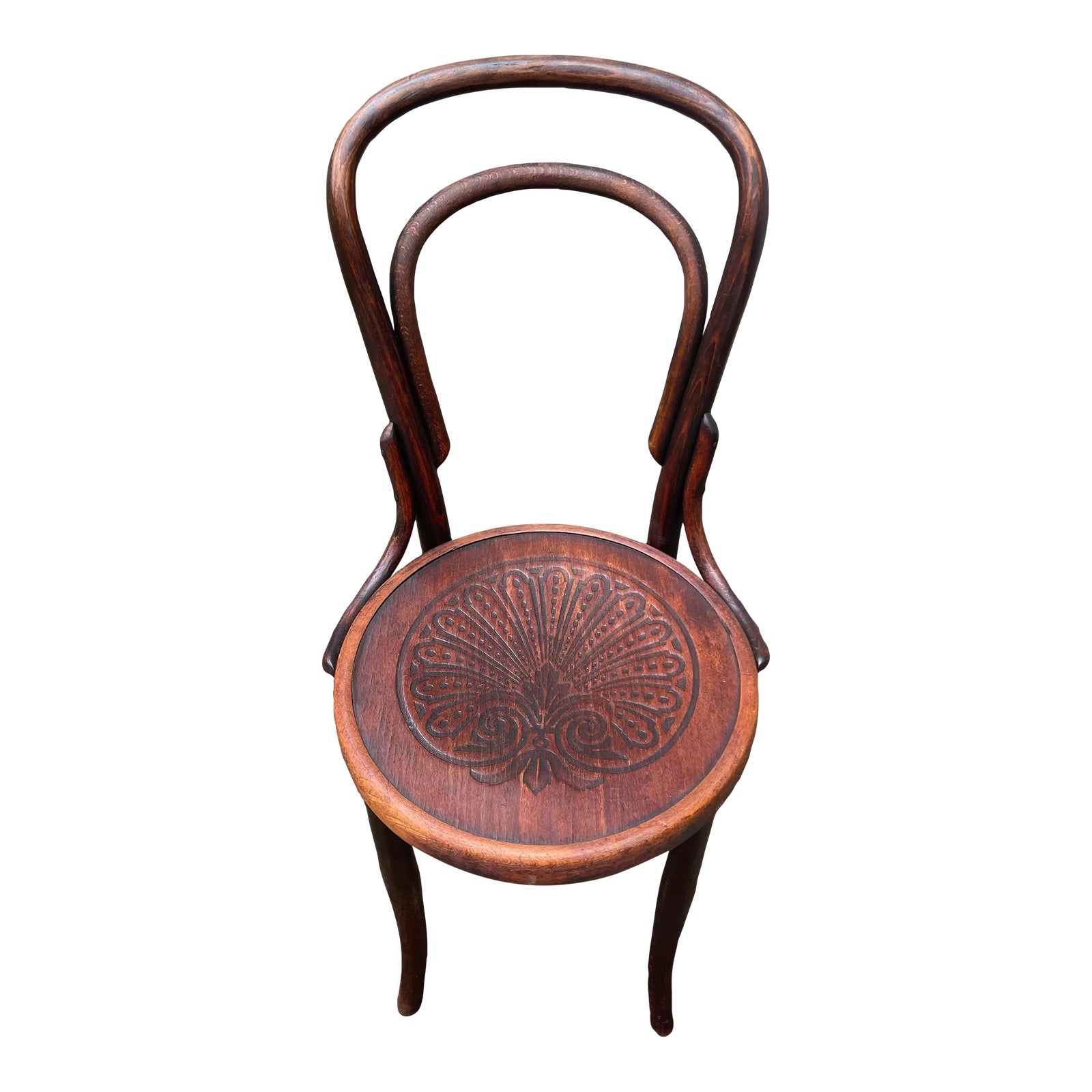 Early 20th Century Mazowia Bentwood Bistro Chair | Chairish