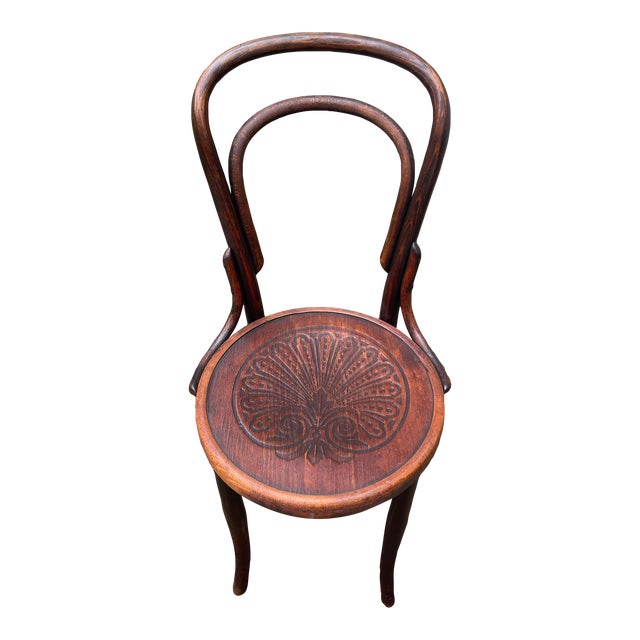 Early 20th Century Mazowia Bentwood Bistro Chair For Sale
