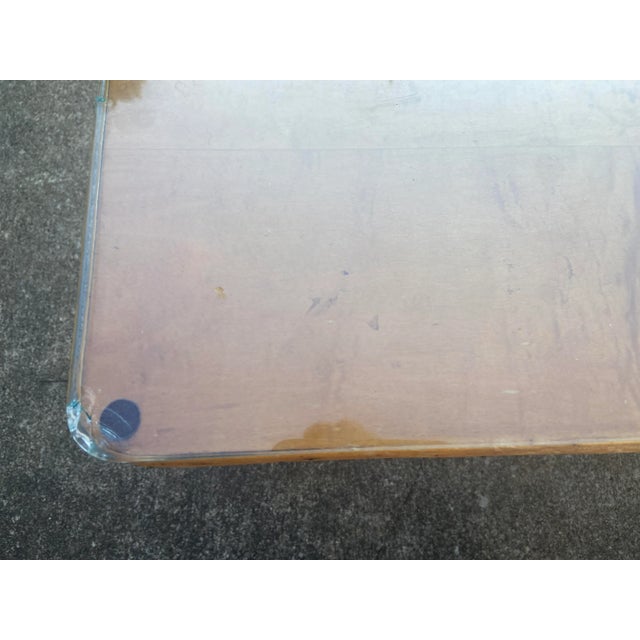 Brown McGuire Style Bamboo and Glass Coffee Table, C. 1960s. For Sale - Image 8 of 9