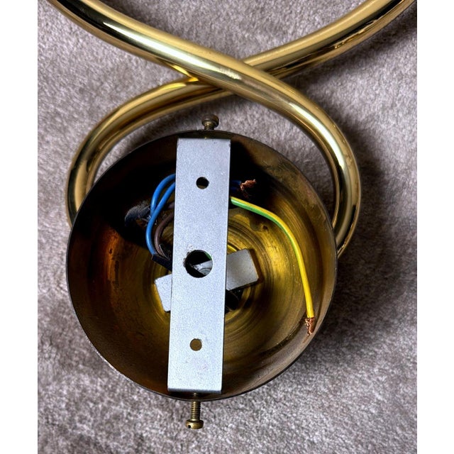 Set of 4 Vintage Gio’ Ponti Emilio Gancia Style Brass Appliques With Crystal Bobeches For Sale - Image 10 of 12