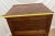 Vintage Tiger Oak File Cabinet Four Drawers One Locks Paneled Sides Legal Size For Sale - Image 10 of 11
