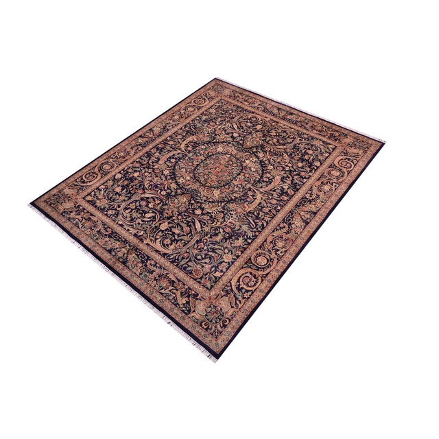 Designed with mesmerizing intricacy and gorgeous color palette, this hand-knotted masterpiece demonstrates the beauty and...