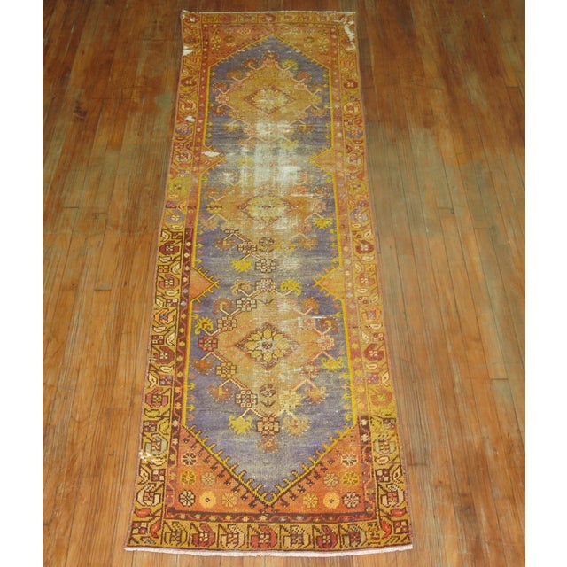 Early 20th Century Zabihi Collection WornTurkish Anatolian Runner For Sale In New York - Image 6 of 6