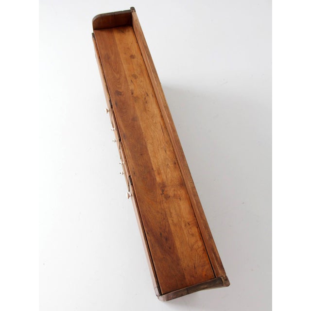 Antique Primitive Tabletop Cabinet With Drawers and Cupboards For Sale - Image 11 of 17