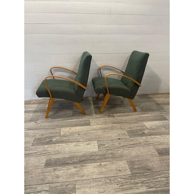 1960s Vintage Chairs by Jirak for Zapanslovenske Nafromtarske, 1966, Set of 2 For Sale - Image 5 of 9