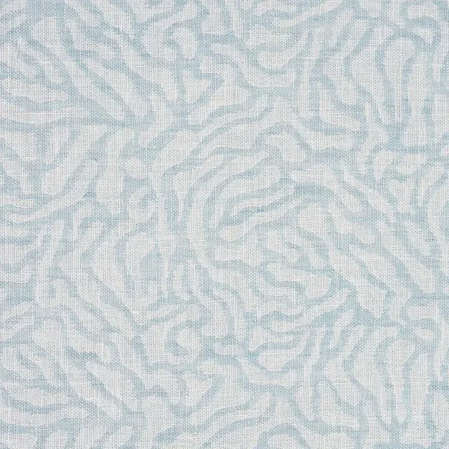 Sample - Schumacher Cora Fabric in Sky For Sale