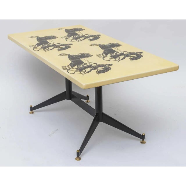 Wood 1950s Piero Fornasetti Bighe Coffee Table For Sale - Image 7 of 11