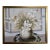 Vintage Ramon Textured Floral Still Life Painting Lilies Framed Canvas Art For Sale