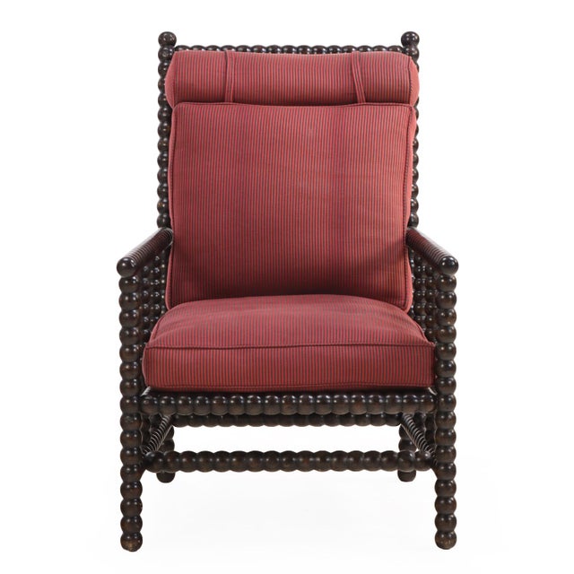 1920s Bobbin Turned Open Arm Chair For Sale - Image 4 of 5